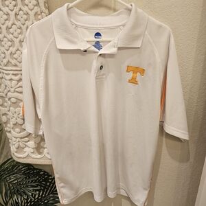 University of Tennessee Volunteers White Polo Shirt Men's Large UT Vols